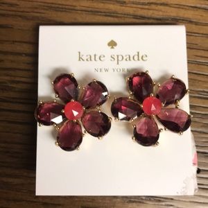 Kate spade flower earrings